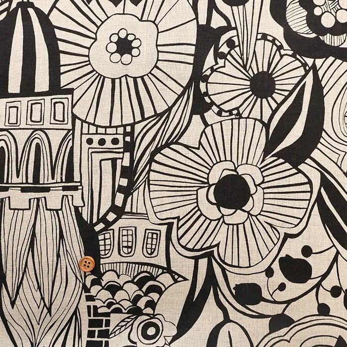 リネンクロス生地　イエヤノ