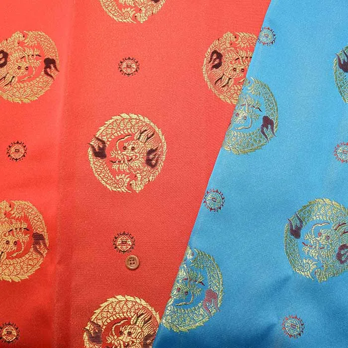 ジャガード生地　ドラゴン