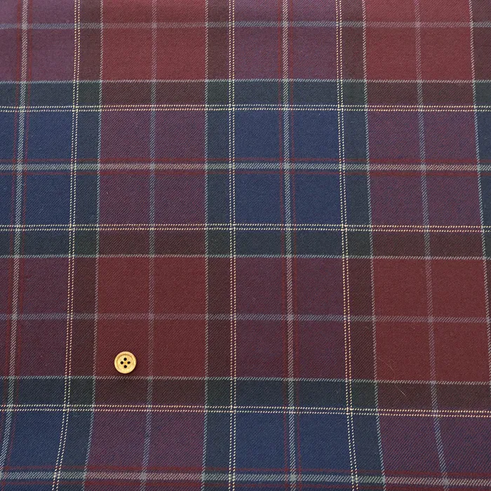 ウールチェック生地