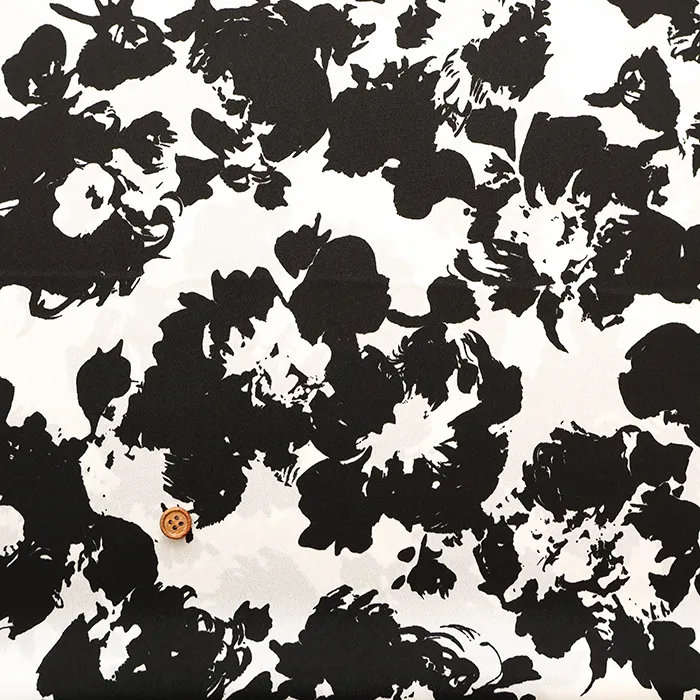 ポリエステルアンティークデシンプリント生地