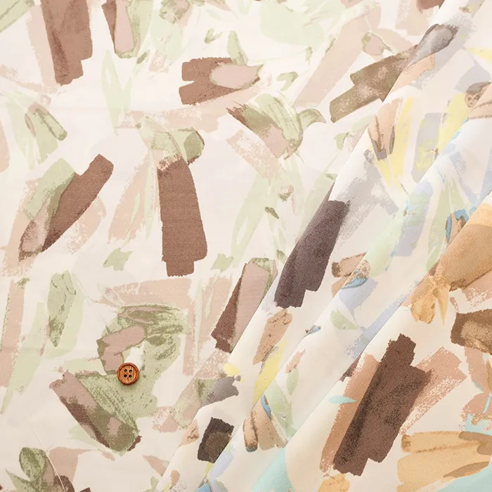 エステルプリント生地　ペイントタッチ