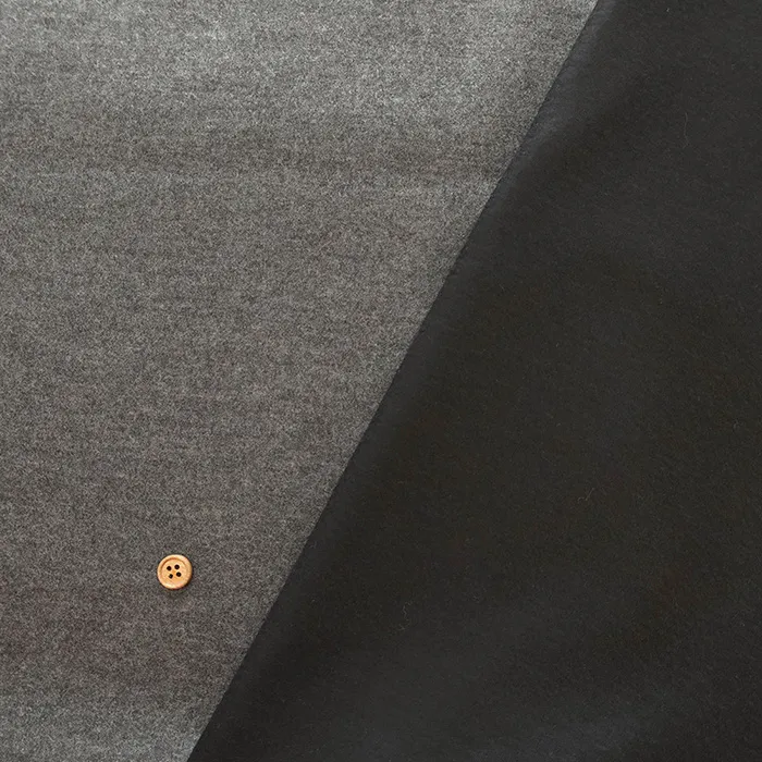 ウール圧縮ニット生地　無地