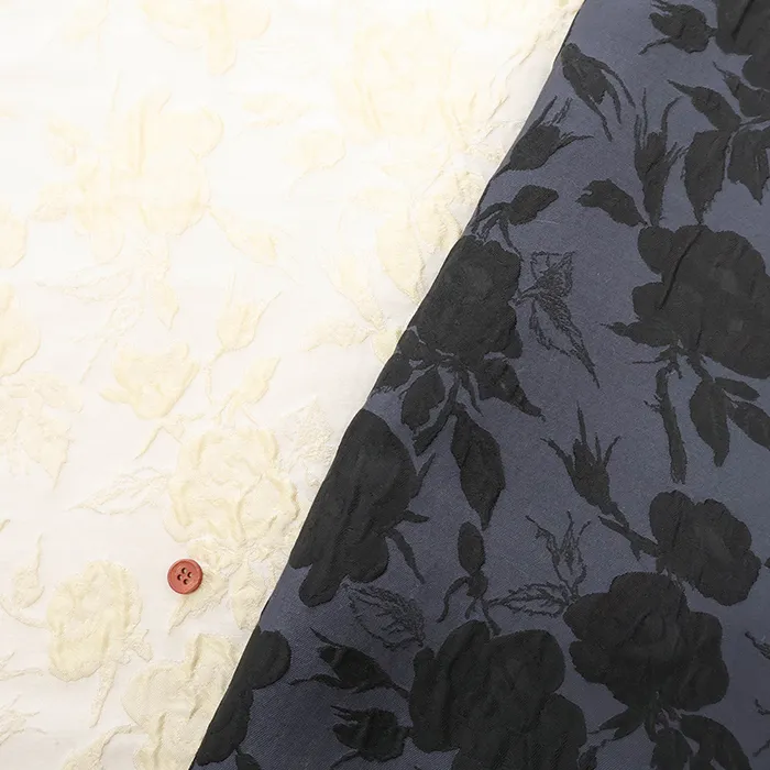 ポリエステルフクレジャガード生地　フラワー