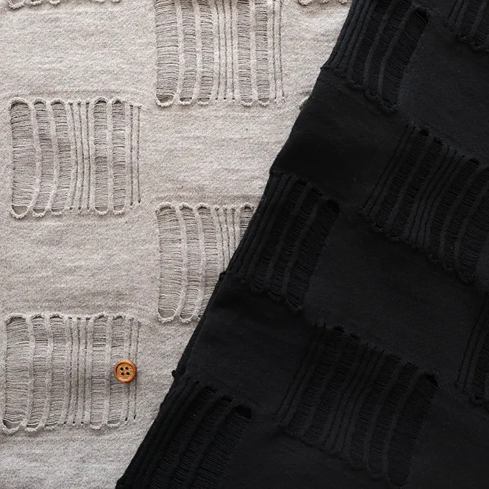 コットンジャガードニット生地　ウィンド