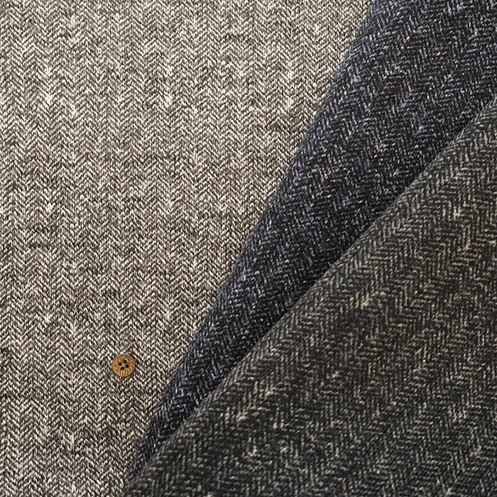 ポリエステルスライバーツイード生地