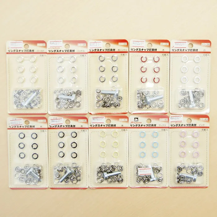 リングスナップ10ｍｍ（打具付）　薄地～普通地用