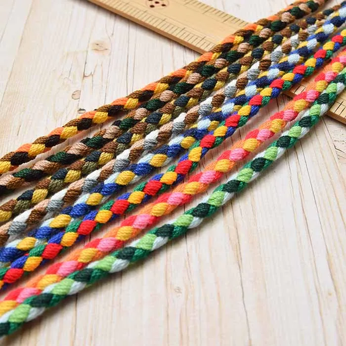 ダリン　レインボーコード　丸紐細　約6mm