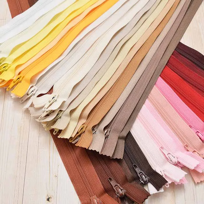 YKKフラットニットファスナー　50cm【暖色】