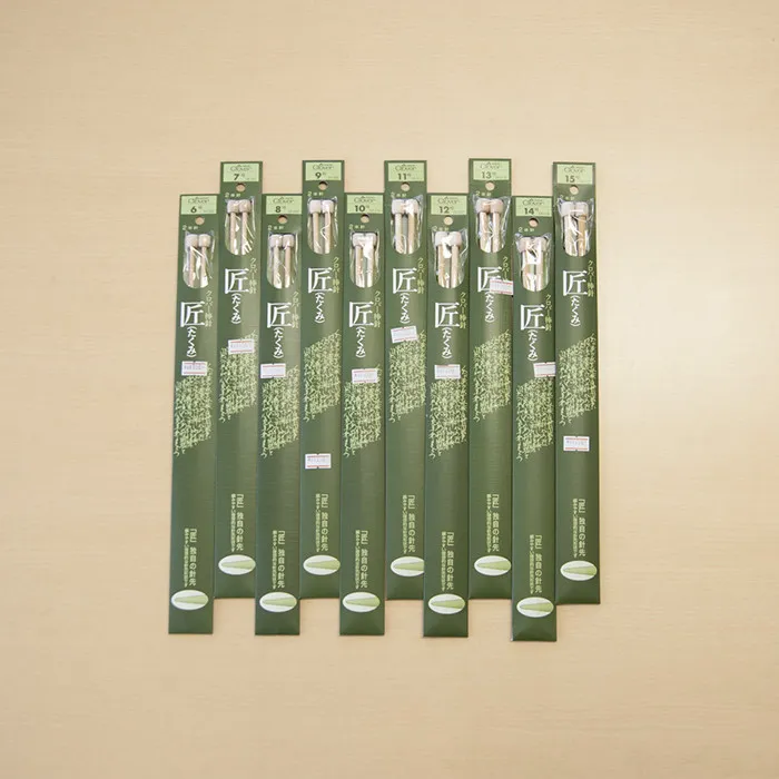 クローバー棒針　匠（たくみ）　2本針6号～15号