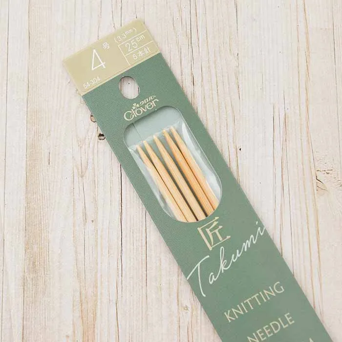 クロバー　「匠」5本針　25cm＜4号＞