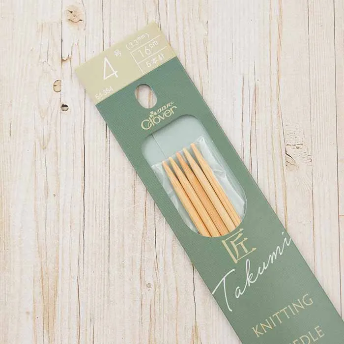 クロバー　「匠」5本針　16cm＜4号＞