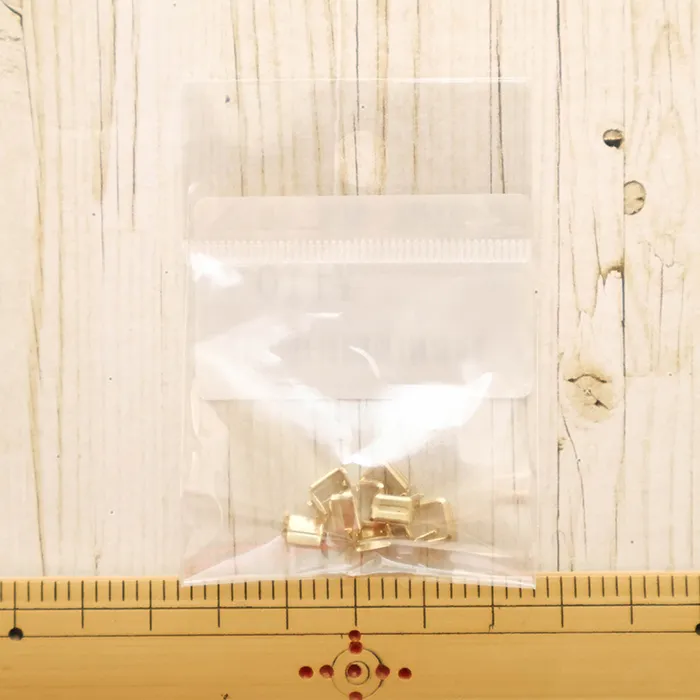 3ビスファスナー用下止め　ゴールド10ヶ入