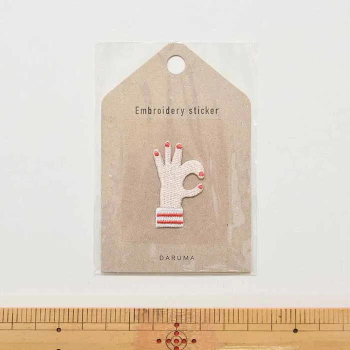 Embroidery sticker　刺繍ステッカー　OK！