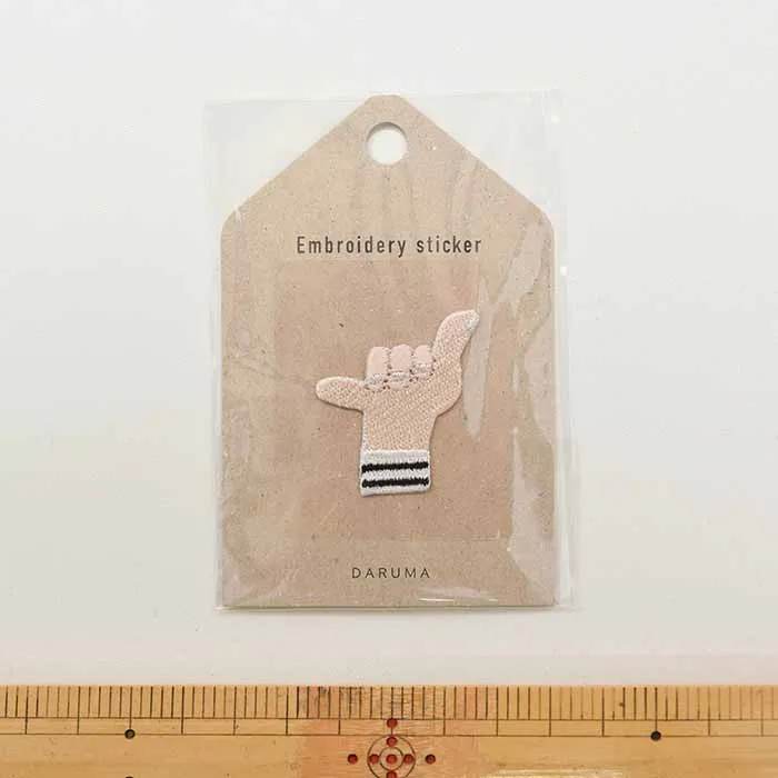 Embroidery sticker　刺繍ステッカー　Aloha！