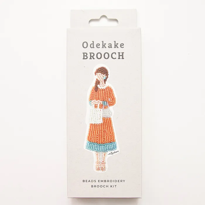 ビーズ刺繍キット　おでかけブローチ　≪およばれ≫