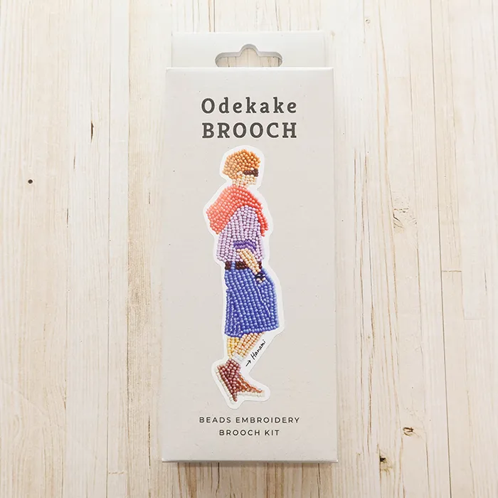 ビーズ刺繍キット　おでかけブローチ　≪花見≫