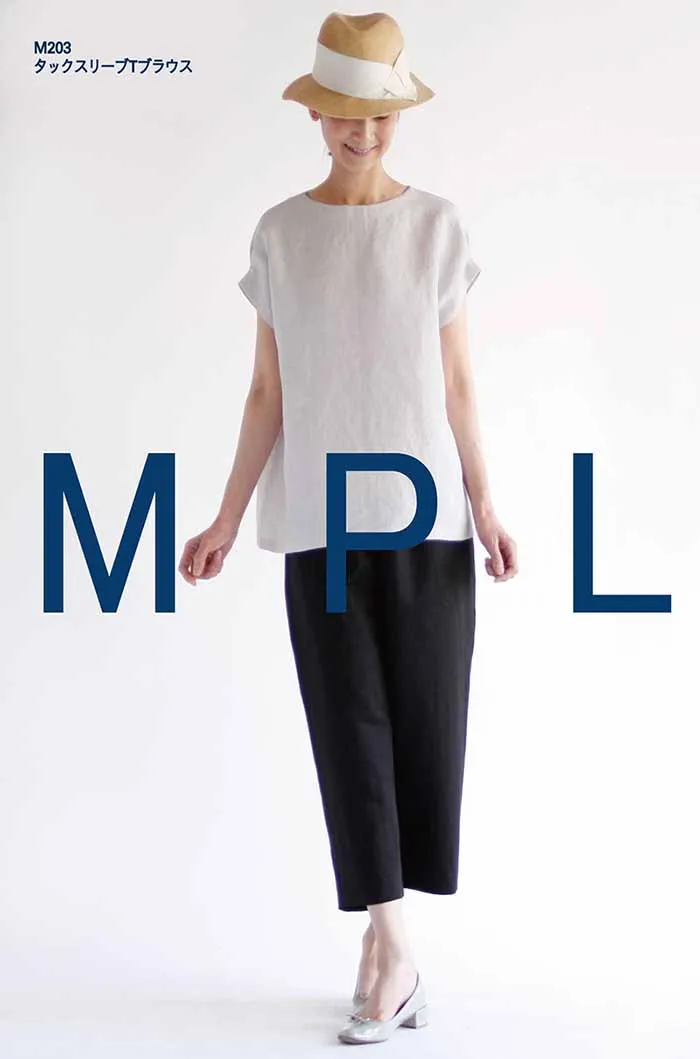 パターン・型紙　タックスリーブTブラウス