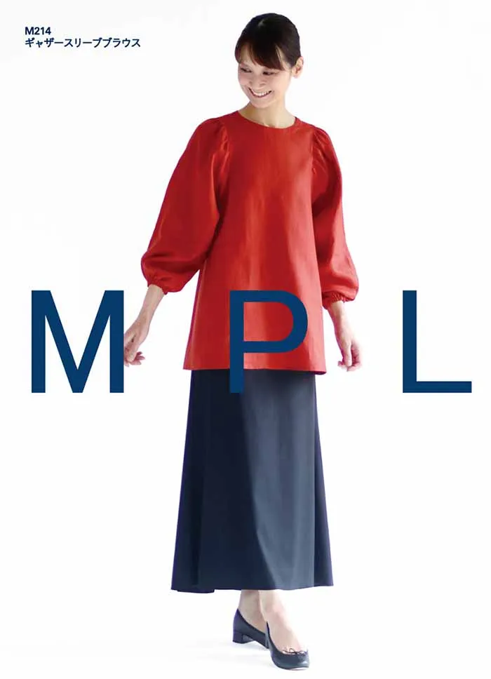 パターン　型紙　ギャザースリーブブラウス