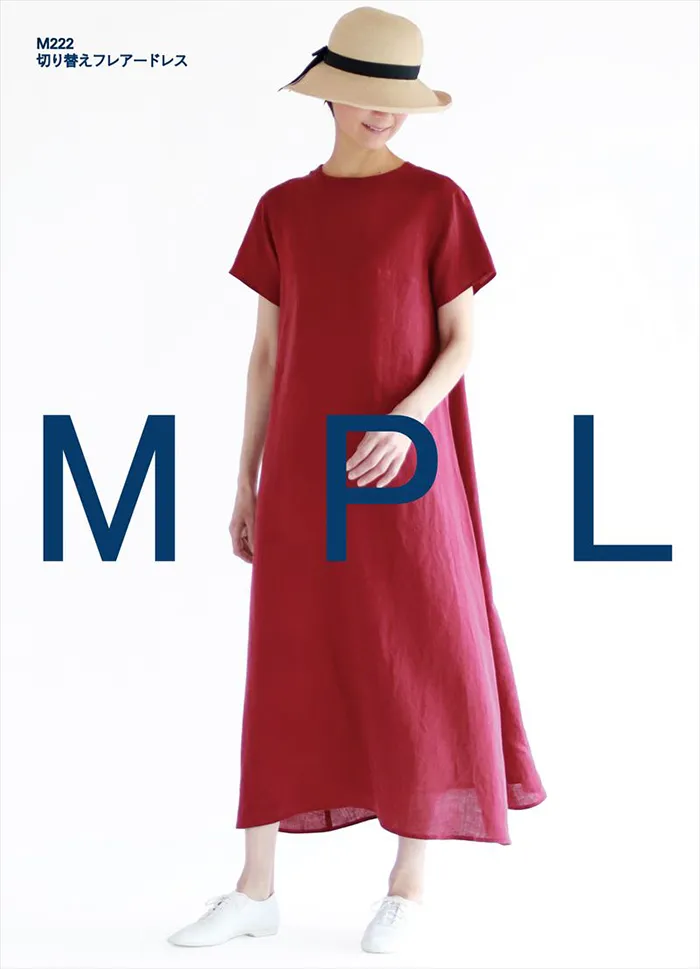 パターン・型紙　切り替えフレアードレス