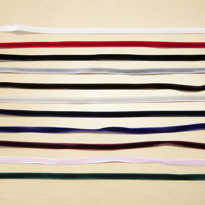 両面ベルベットリボン　6ｍｍ