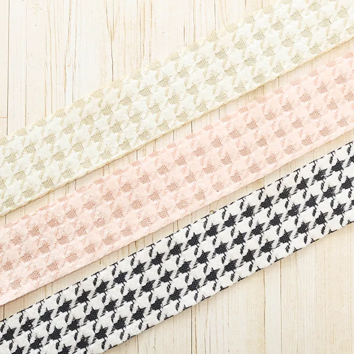 ラメハウンドリボン　約40mm幅