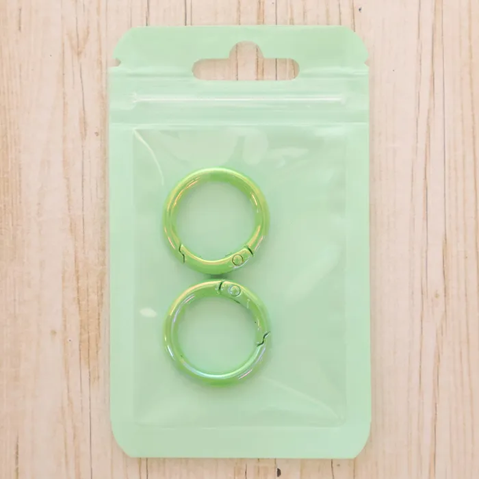 オーロラ　カラビナ　小　2個入　グリーン