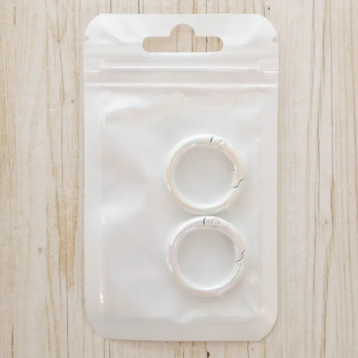 オーロラ　カラビナ　小　2個入　ホワイト