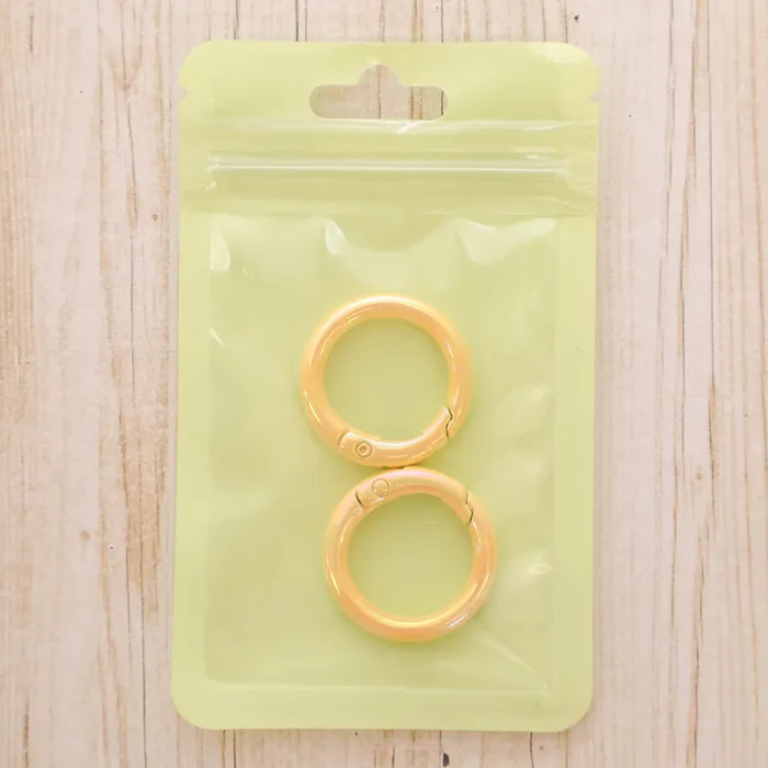 オーロラ　カラビナ　小　2個入　イエロー