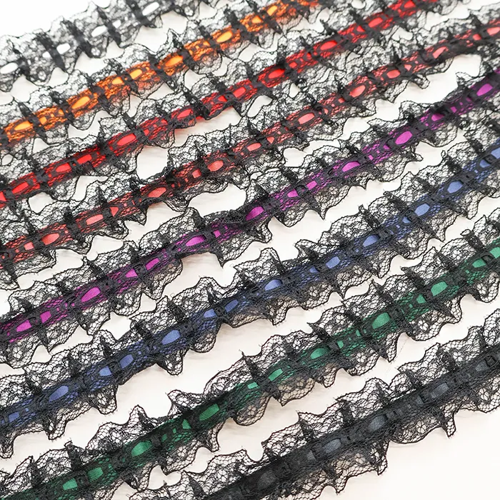 フリルサテンレース　25mm