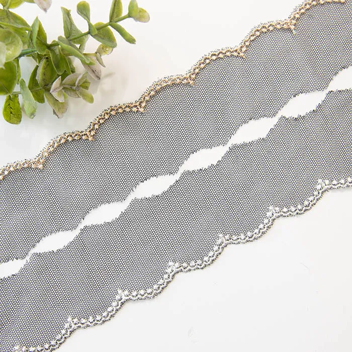 ラメチュールレース　4.0ｃｍ幅