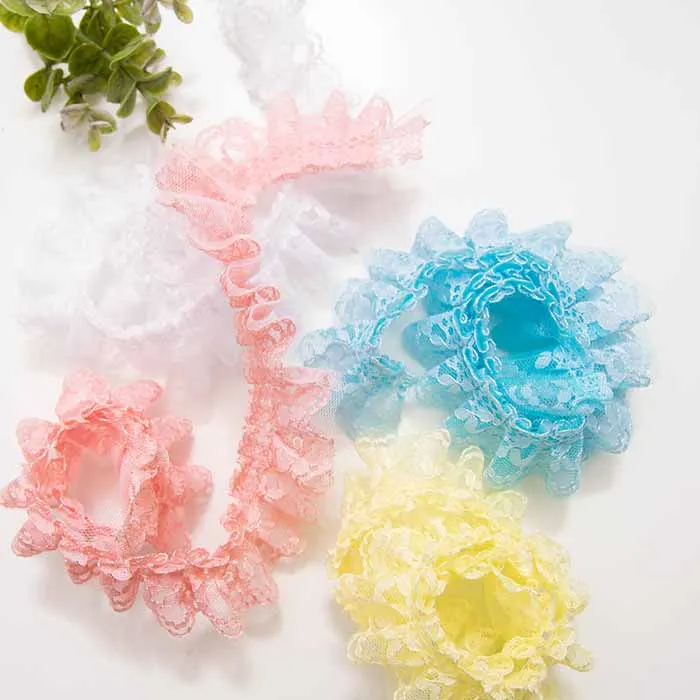 ボックスフリルチュールレース