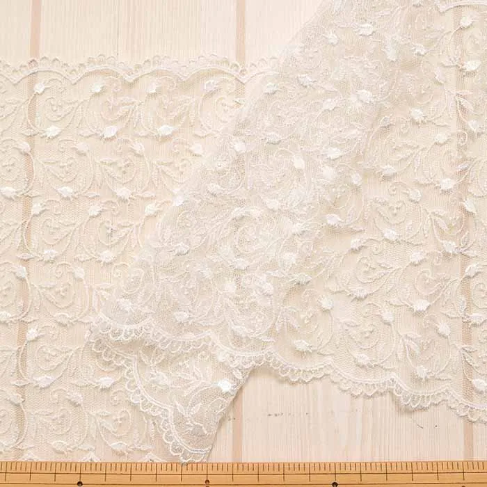 広幅チュールレース　180mm
