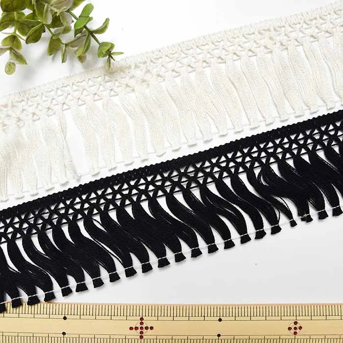 DARIN　シルケットコットンフリンジ65mm