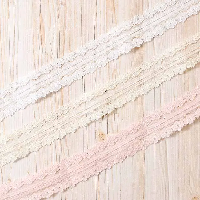 小西リボン　ラッセルレース　23mm