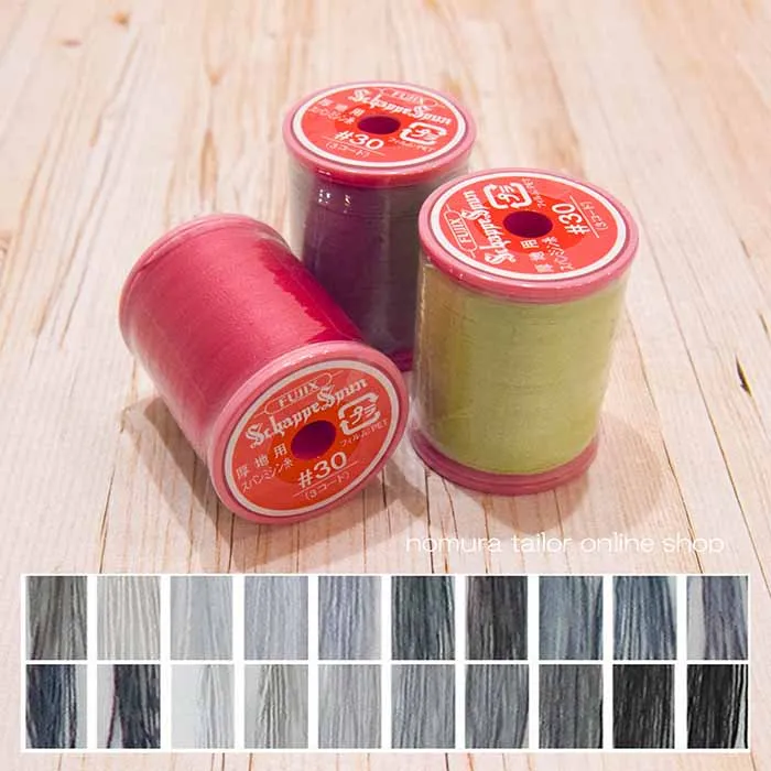 シャッペスパンミシン糸　30番手100ｍ巻き　厚地用≪グレー≫