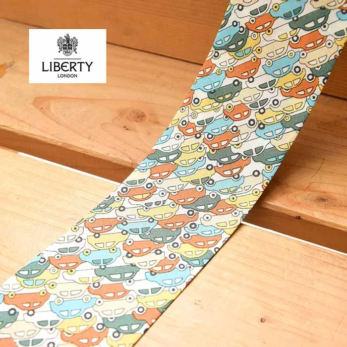 LIBERTYバイアステープ　両折れ　45mm幅　Cars