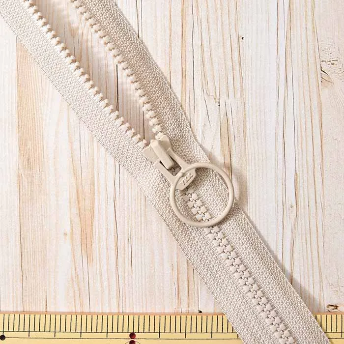 ビスロンファスナー80cm　リング付き　オープン