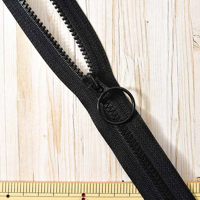 ビスロンファスナー80cm　リング付き　オープン