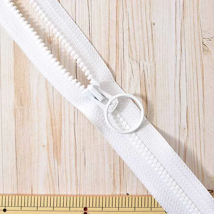 ビスロンファスナー80cm　リング付き　オープン