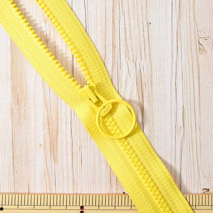 ビスロンファスナー80cm　リング付き　オープン