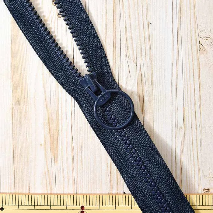 ビスロンファスナー80cm　リング付き　オープン