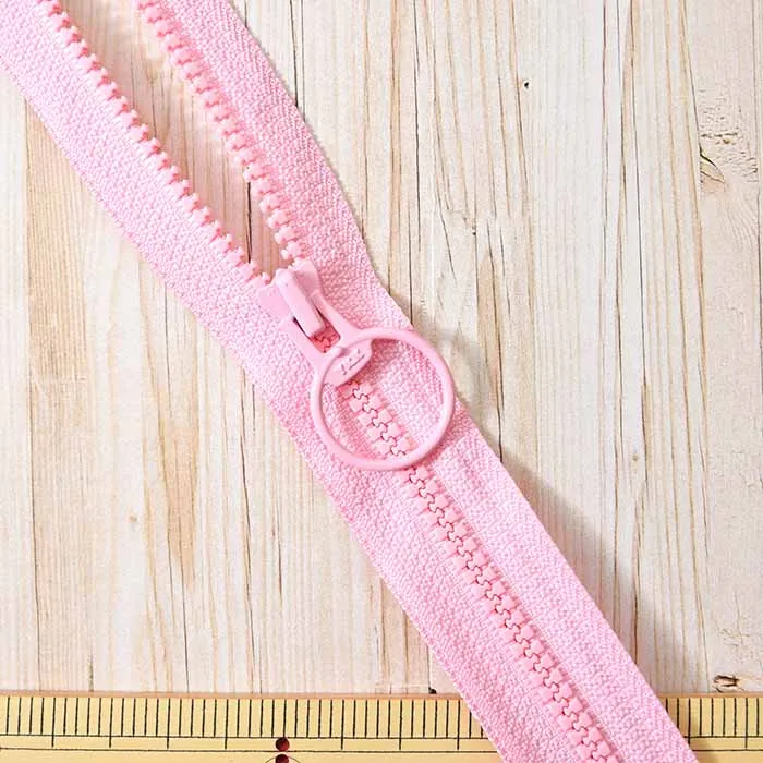 ビスロンファスナー80cm　リング付き　オープン