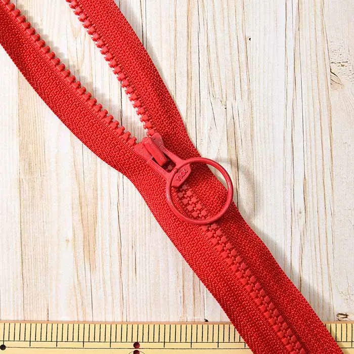 ビスロンファスナー80cm　リング付き　オープン