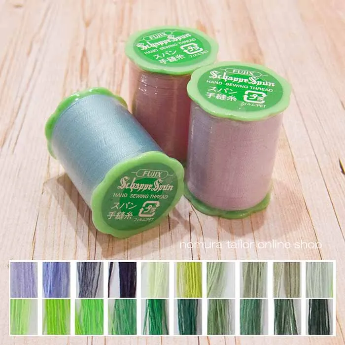 シャッペスパン手縫い糸　45番手50ｍ巻き　≪パープル・ライム≫