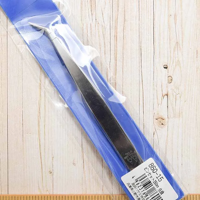 ピンセット　150mm　先曲