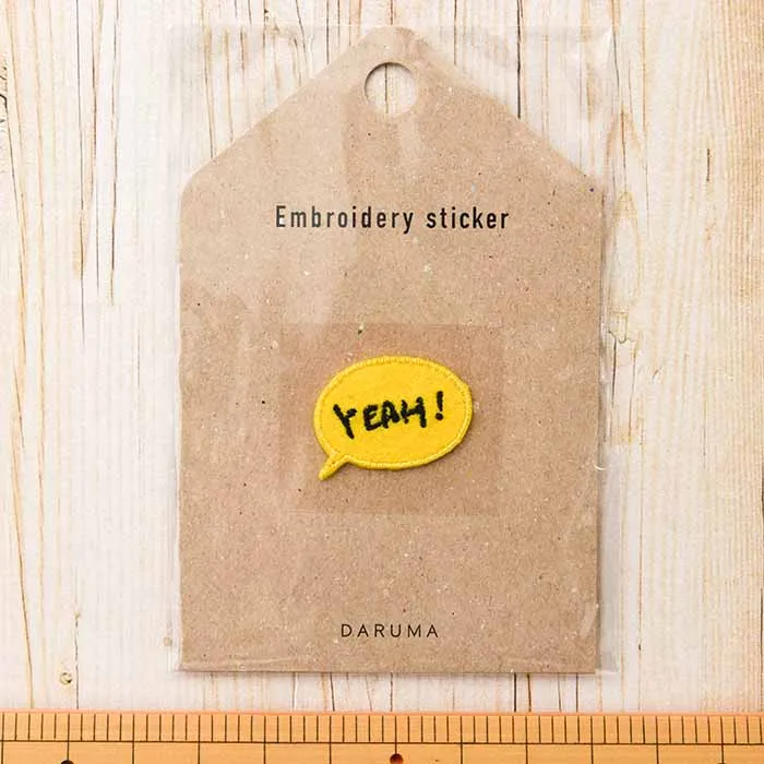 ２Way接着ワッペン　刺繍ステッカー