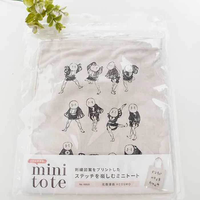 mini tote　北斎漫画