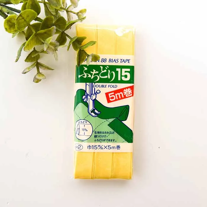 バイアステープ15mm　ふちどり