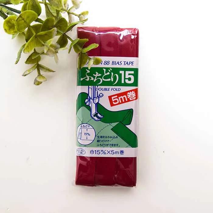 バイアステープ15mm　ふちどり