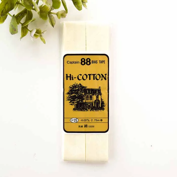 バイアステープ　両折　Hi-COTTON　20mm幅